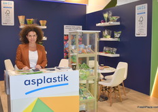 Sibel Abudaram of Turkish packaging manufacturer Asplastik. They export their plastic packaging, mostly to the Netherlands.