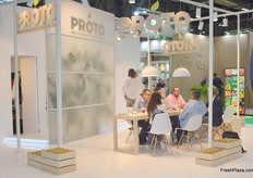 The stand of Proto, a Greek kiwi exporter.