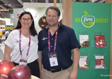 The Soluna apple entered the US market for the first time this season, volumes were small but they increase next year. China has also opened for Australian apples. Rebecca Blackman and Brad Mercer were at the WA Farm stand.