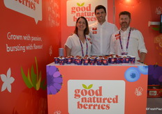 Jill Whitheyman, Gordon Porter and John Gey from Good Natured Berries. The company was promoting Scottish softfruit which they export to Asia and the Middle East.