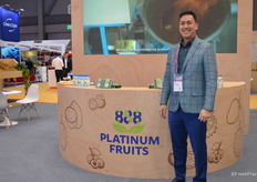 Natakrit Easkul from 888 Platinum Fruit. It was the company’s first time exhibiting at the show. They already export through Asia and are looking to expand into Europe.