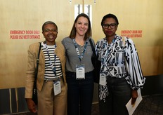 Fhumulani Ratshitanga of Fruit South Africa, Madelé Mouton of Mouton Citrus and Keneilwe Mabona of Standard Bank