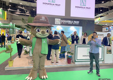 Donatella Fruit’s mascot dancing