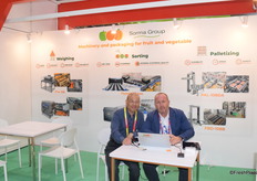 Alberto Partisani (right) from the Italian machinery supplier Sorma.