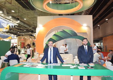 Ahmed Magdy(left), regional sales manager of Egyptian company Agroland