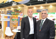 Kirolos Teriak, CEO of El Teriak Farms, and Amgad Nessim, export manager. The company exports citrus, potatoes and mangoes to the European market.