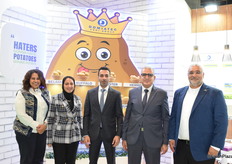 Souad Karem, Ola Samir, Ahmed Sameh Eldomiaty, Mostafa Abdel Baki and Monji Naji from Domiatec. The company is the leader of potato seeds imports in Egypt.