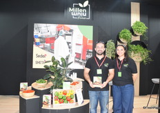 Fadi Abu Halimeh and Aya Asfour from Millennium Farms, Jordanian early vegetables exporter.